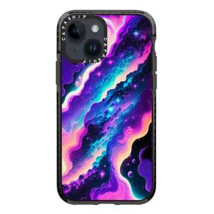 For iPhone 13 mini Simple Illustration Pattern Full Coverage Phone Case(Colorful Clouds A)