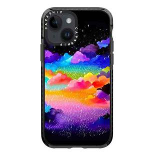 For iPhone 13 mini Simple Illustration Pattern Full Coverage Phone Case(Colorful Clouds C)