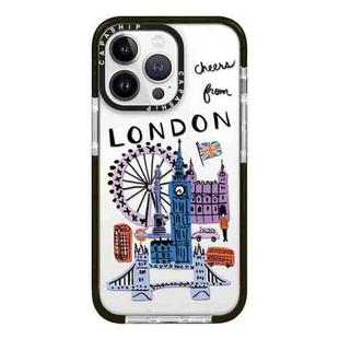 For iPhone 13 Pro Max Simple Illustration Pattern Full Coverage Phone Case(City Landmark C)