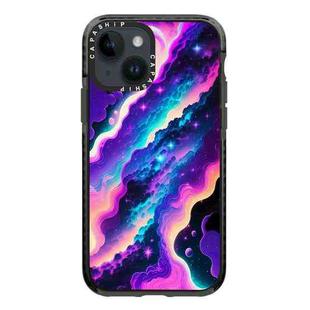 For iPhone 14 Simple Illustration Pattern Full Coverage Phone Case(Colorful Clouds A)