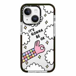 For iPhone 14 Simple Illustration Pattern Full Coverage Phone Case(Happy Party B)