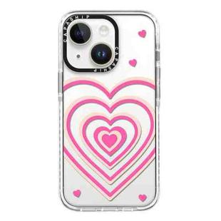 For iPhone 14 Plus Simple Illustration Pattern Full Coverage Phone Case(3D Love)