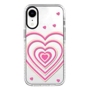 For iPhone XR Simple Illustration Pattern Full Coverage Phone Case(3D Love)