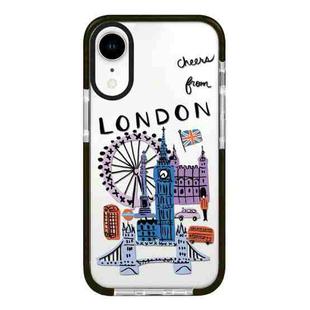 For iPhone XR Simple Illustration Pattern Full Coverage Phone Case(City Landmark C)