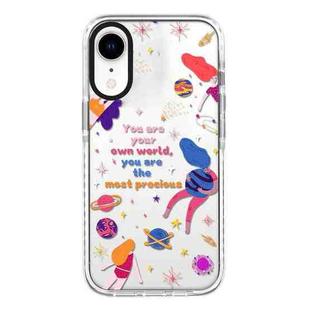 For iPhone XR Simple Illustration Pattern Full Coverage Phone Case(Love Yourself A)