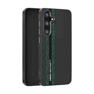 For Samsung Galaxy S24+ 5G ABEEL 6D Micro Relief MagSafe Magnetic Phone Case(Green)