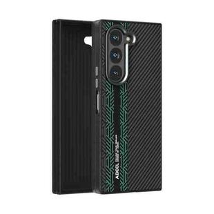 For Samsung Galaxy Z Fold6 5G ABEEL 6D Micro Relief MagSafe Magnetic Phone Case(Green)