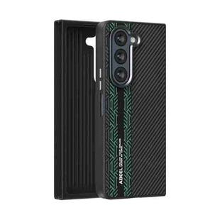 For Samsung Galaxy Z Fold5 5G ABEEL 6D Micro Relief MagSafe Magnetic Phone Case(Green)