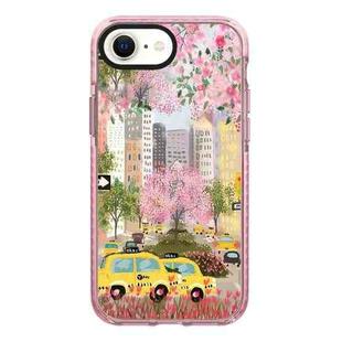 For iPhone 7 / 8 / SE 2020 2022 Simple Illustration Pattern Full Coverage Phone Case(Spring Scene C)