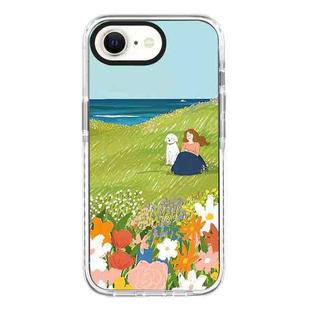 For iPhone 7 / 8 / SE 2020 2022 Simple Illustration Pattern Full Coverage Phone Case(Spring Scene D)