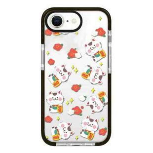 For iPhone 7 / 8 / SE 2020 2022 Simple Illustration Pattern Full Coverage Phone Case(Lucky Cat A)