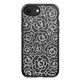 For iPhone 7 / 8 / SE 2020 2022 Simple Illustration Pattern Full Coverage Phone Case(Camellia B)