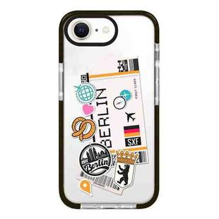 For iPhone 7 / 8 / SE 2020 2022 Simple Illustration Pattern Full Coverage Phone Case(Travel Ticket A)