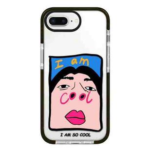 For iPhone 7 Plus / 8 Plus Simple Illustration Pattern Full Coverage Phone Case(Cool Couple A)