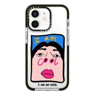 For iPhone 11 Simple Illustration Pattern Full Coverage Phone Case(Cool Couple A)