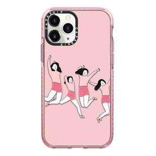 For iPhone 11 Pro Simple Illustration Pattern Full Coverage Phone Case(Happy Friend A)
