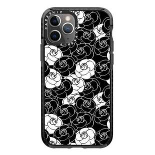 For iPhone 11 Pro Simple Illustration Pattern Full Coverage Phone Case(Camellia A)