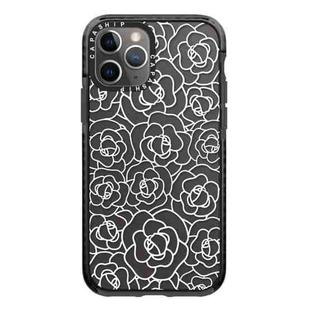 For iPhone 11 Pro Simple Illustration Pattern Full Coverage Phone Case(Camellia B)
