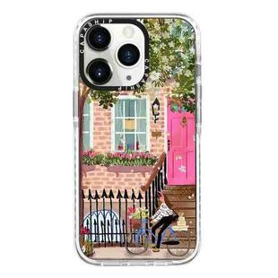 For iPhone 11 Pro Max Simple Illustration Pattern Full Coverage Phone Case(Spring Scene E)
