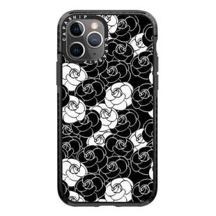 For iPhone 11 Pro Max Simple Illustration Pattern Full Coverage Phone Case(Camellia A)