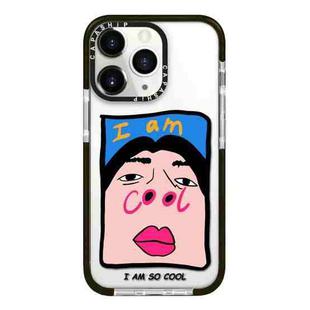 For iPhone 11 Pro Max Simple Illustration Pattern Full Coverage Phone Case(Cool Couple A)