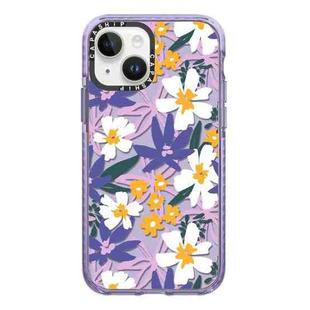 For iPhone 13 mini Simple Illustration Pattern Full Coverage Phone Case(Fresh Flower A)