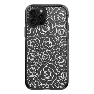 For iPhone 13 Pro Max Simple Illustration Pattern Full Coverage Phone Case(Camellia B)