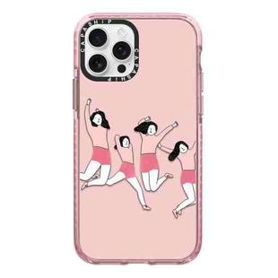 For iPhone 14 Pro Simple Illustration Pattern Full Coverage Phone Case(Happy Friend A)