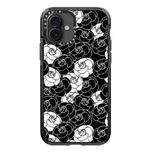 For iPhone 16 Plus Simple Illustration Pattern Full Coverage Phone Case(Camellia A)