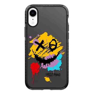 For iPhone XR Simple Illustration Pattern Full Coverage Phone Case(Graffiti Letters A)