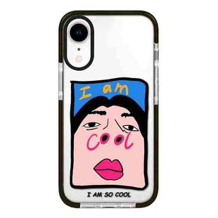 For iPhone XR Simple Illustration Pattern Full Coverage Phone Case(Cool Couple A)