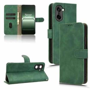 For OnePlus Ace 5 Racing Skin Feel Magnetic Flip Leather Phone Case(Green)