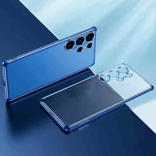For Samsung Galaxy S25 Ultra 5G SULADA Electroplating Frosted TPU Phone Case(Blue)