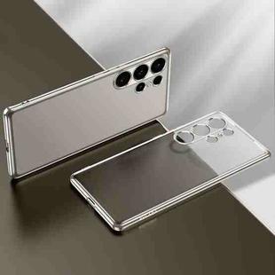 For Samsung Galaxy S25 Ultra 5G SULADA Electroplating Frosted TPU Phone Case(Grey)