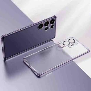 For Samsung Galaxy S25 Ultra 5G SULADA Electroplating Frosted TPU Phone Case(Purple)