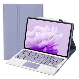 For Honor Pad X9 / X8 Pro 11.5 AH15-A Ultra-thin Detachable Bluetooth Keyboard Leather Tablet Case with Touchpad(Lavender White)