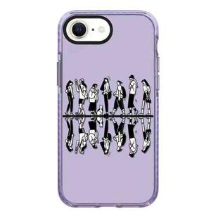 For iPhone 7 / 8 / SE 2020 2022 Simple Illustration Pattern Full Coverage Phone Case(Simple Girl B)