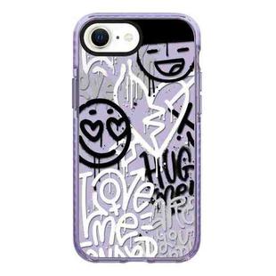 For iPhone 7 / 8 / SE 2020 2022 Simple Illustration Pattern Full Coverage Phone Case(Graffiti Letters B)