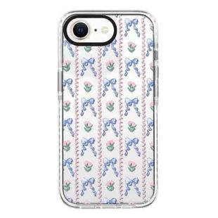 For iPhone 7 / 8 / SE 2020 2022 Simple Illustration Pattern Full Coverage Phone Case(Bowknot Flowers)