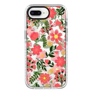 For iPhone 7 Plus / 8 Plus Simple Illustration Pattern Full Coverage Phone Case(Fresh Flower B)