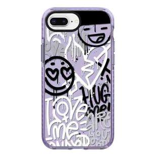 For iPhone 7 Plus / 8 Plus Simple Illustration Pattern Full Coverage Phone Case(Graffiti Letters B)