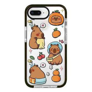 For iPhone 7 Plus / 8 Plus Simple Illustration Pattern Full Coverage Phone Case(Capybara C)