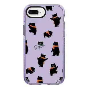 For iPhone 7 Plus / 8 Plus Simple Illustration Pattern Full Coverage Phone Case(Cute Dog Bear C)