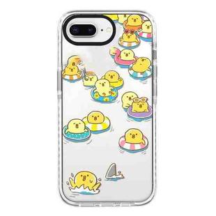 For iPhone 7 Plus / 8 Plus Simple Illustration Pattern Full Coverage Phone Case(Duck Holiday A)