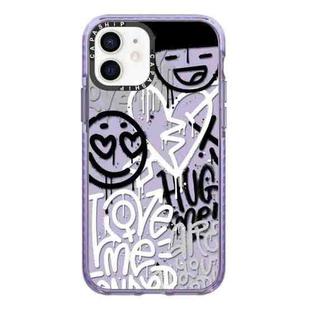 For iPhone 11 Simple Illustration Pattern Full Coverage Phone Case(Graffiti Letters B)