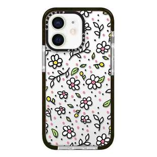 For iPhone 11 Simple Illustration Pattern Full Coverage Phone Case(Fresh Flower C)