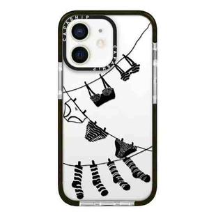 For iPhone 11 Simple Illustration Pattern Full Coverage Phone Case(Clothesline)