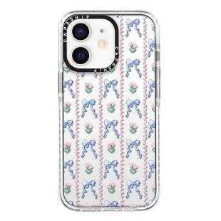 For iPhone 11 Simple Illustration Pattern Full Coverage Phone Case(Bowknot Flowers)