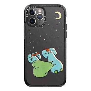 For iPhone 11 Pro Simple Illustration Pattern Full Coverage Phone Case(Sleeping Duck)