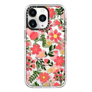 For iPhone 11 Pro Max Simple Illustration Pattern Full Coverage Phone Case(Fresh Flower B)